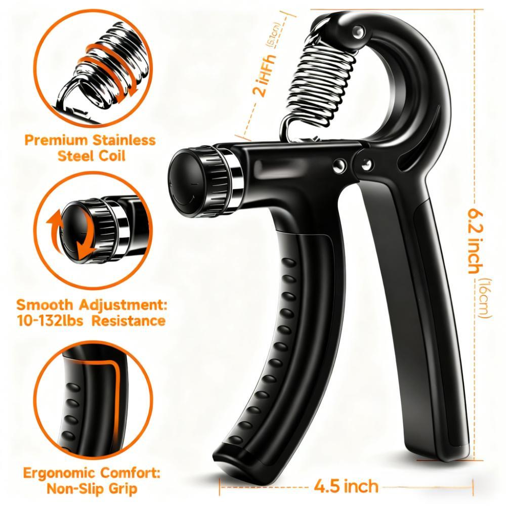 Adjustable Hand Gripper - Non-Slip & Portable, Suitable for Everyone, Fitness & Rehabilitation Use
