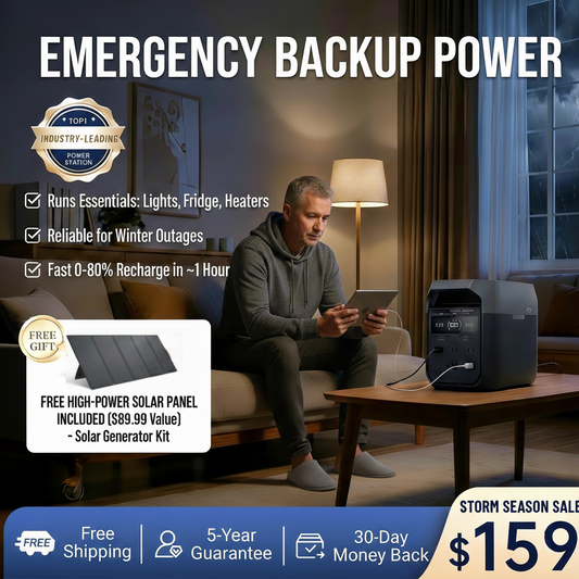 1800W/1024Wh Portable Power Station for RV & Camping