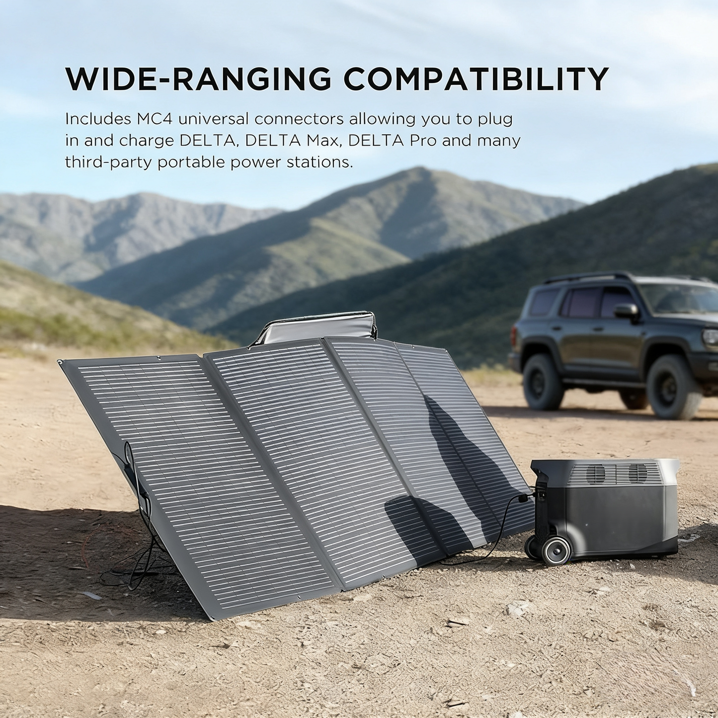 400W Portable Monocrystalline Solar Panel for Outdoor & Emergency Use