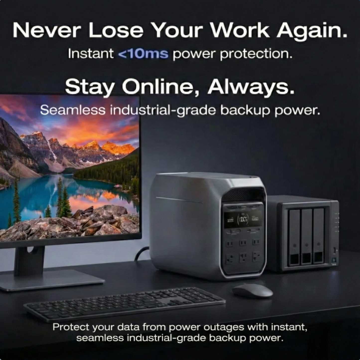 1800W/1024Wh Portable Power Station for RV & Camping