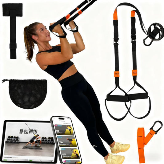 Portable Suspension Training System - Lightweight & Portable, 20-Minute Efficient Workouts, App with Hundreds of Courses